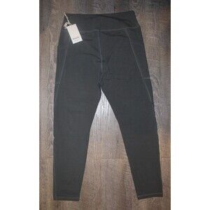 MATE THE LABEL ORGANIC COTTON STRETCH POCKET‎ FOREST GREEN LEGGINGS NWT